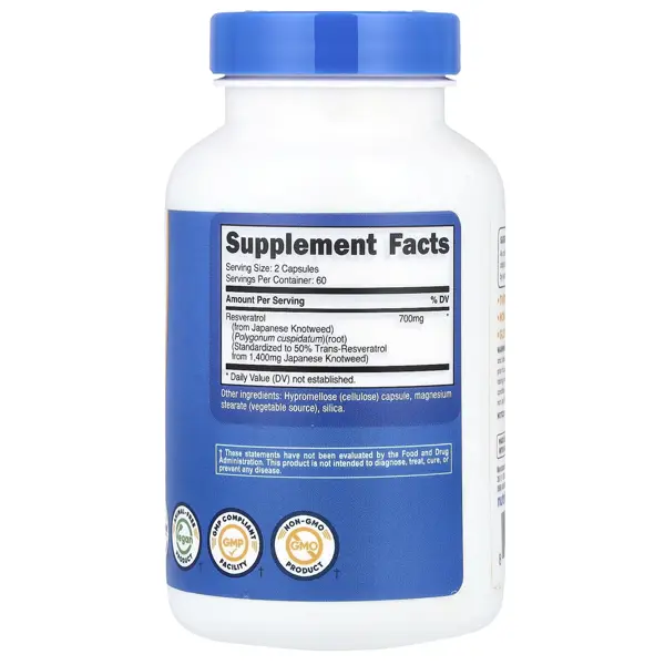 Nutricost Resveratrol 700mg Capsules